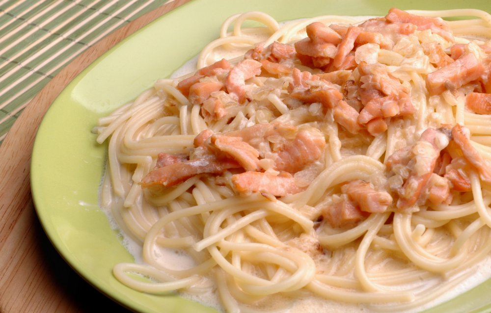  Linguine À La Crème De Saumon Fumé