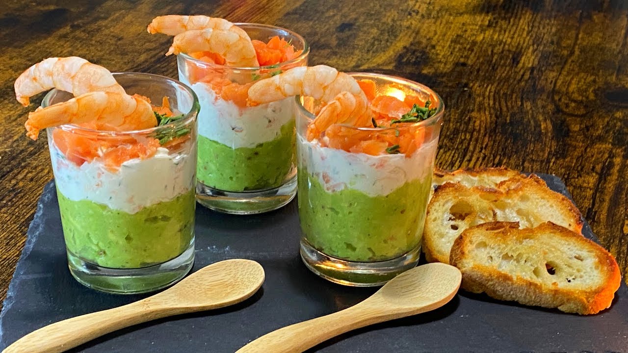 Cocktail avocat au saumon