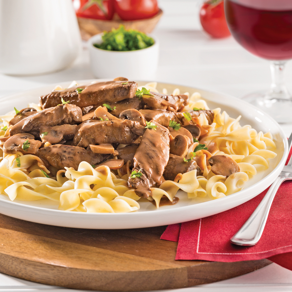 Boeuf stroganoff