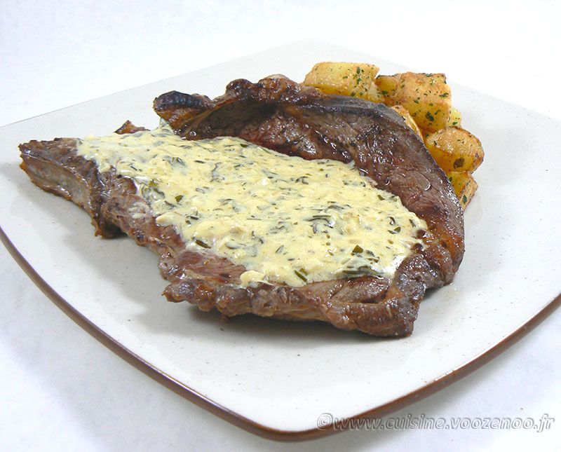 Entrecôte sauce normande