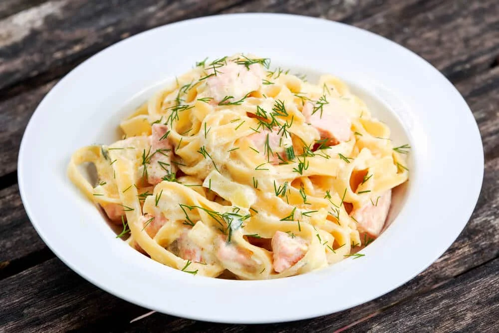 Tagliatelles au saumon